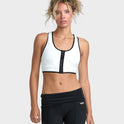 Womens Alexis Ren Zip Up Sports Bra