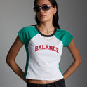 Womens Balance Shrunken T-Shirt