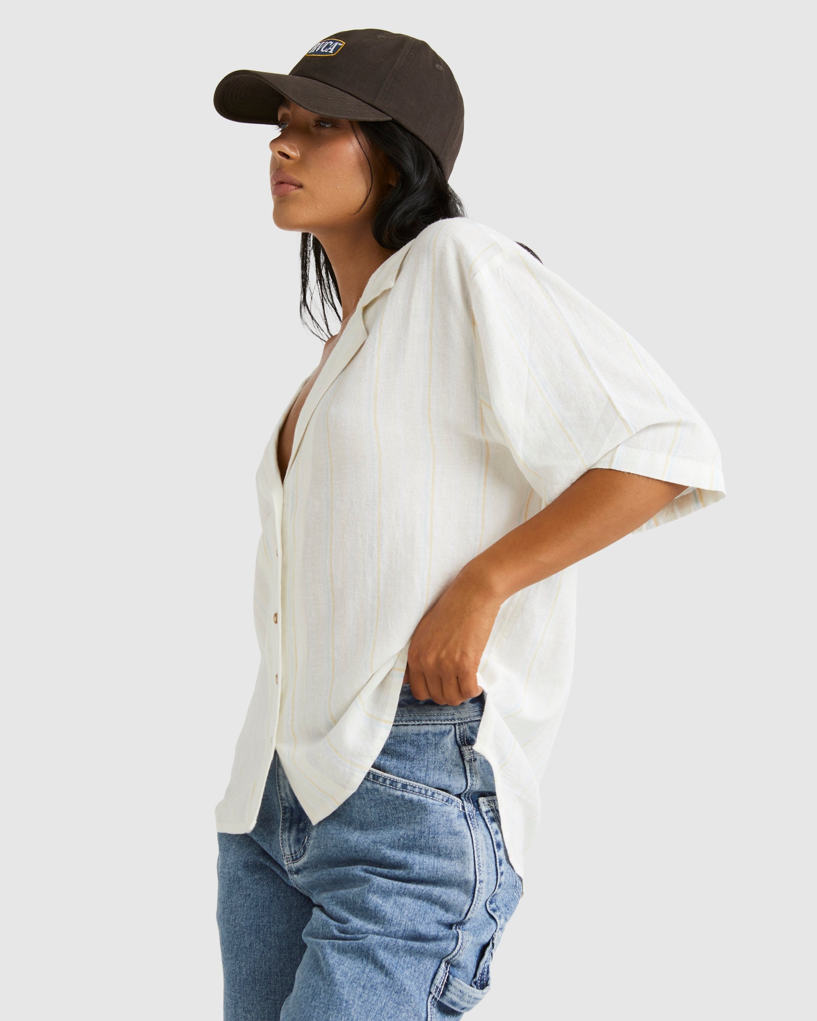 Womens Beat Stripe Overshirt