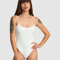 Womens Pointe Wide Rib One Piece Med French