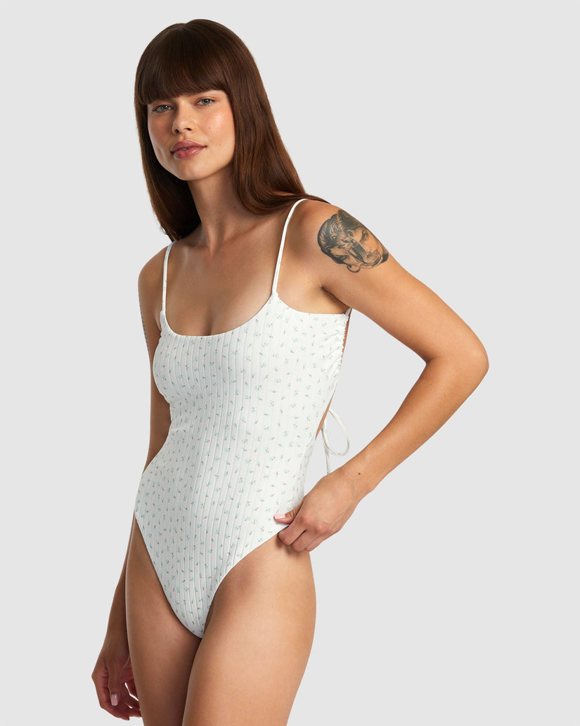 Womens Pointe Wide Rib One Piece Med French