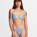 Womens Sprinkles Halter Triangle Bikini Top