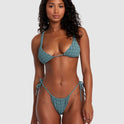 Womens Prepped Side Tie Skimpy Bikini Bottom