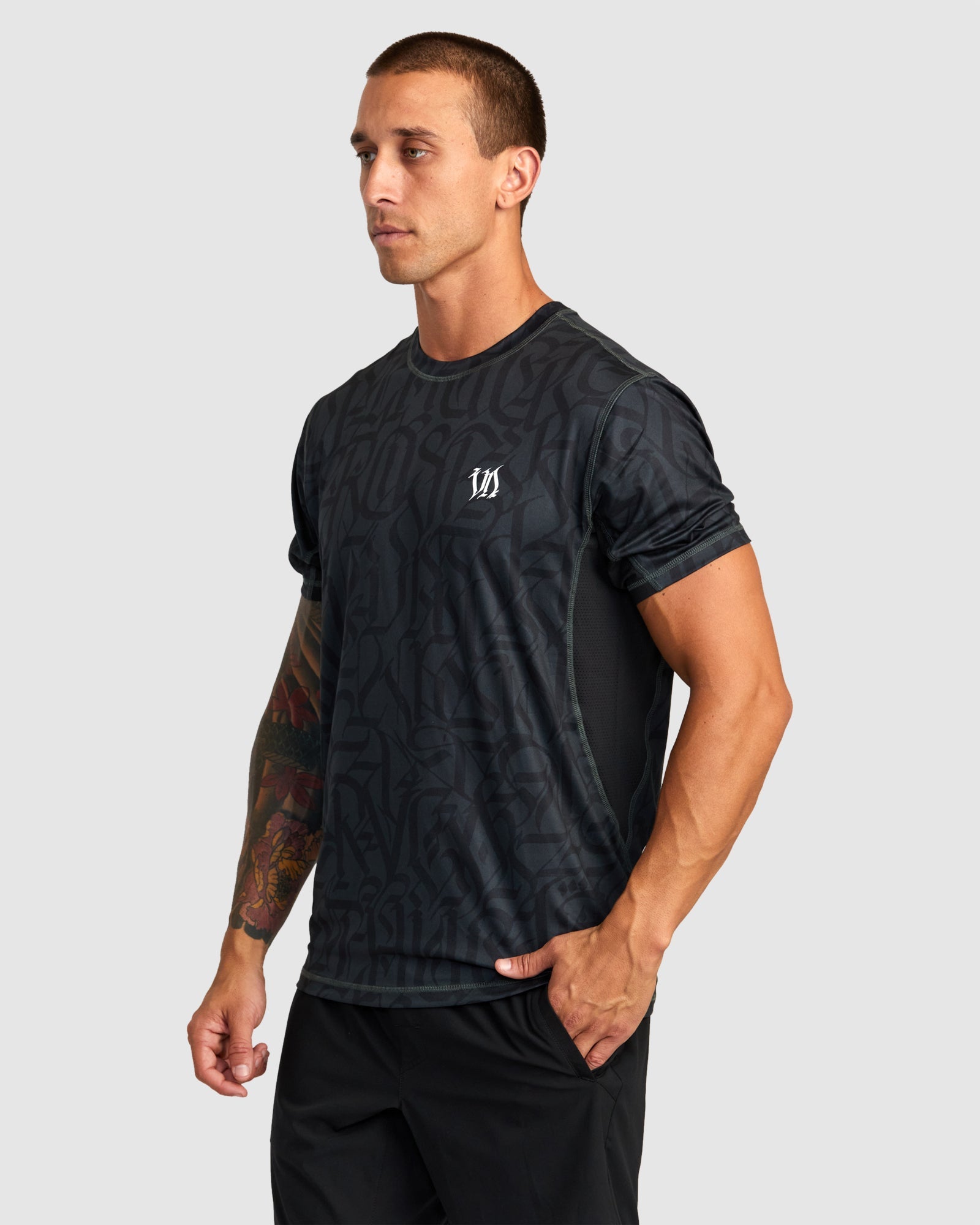 Thug Rose Sport Vent Performance Short Sleeve Top