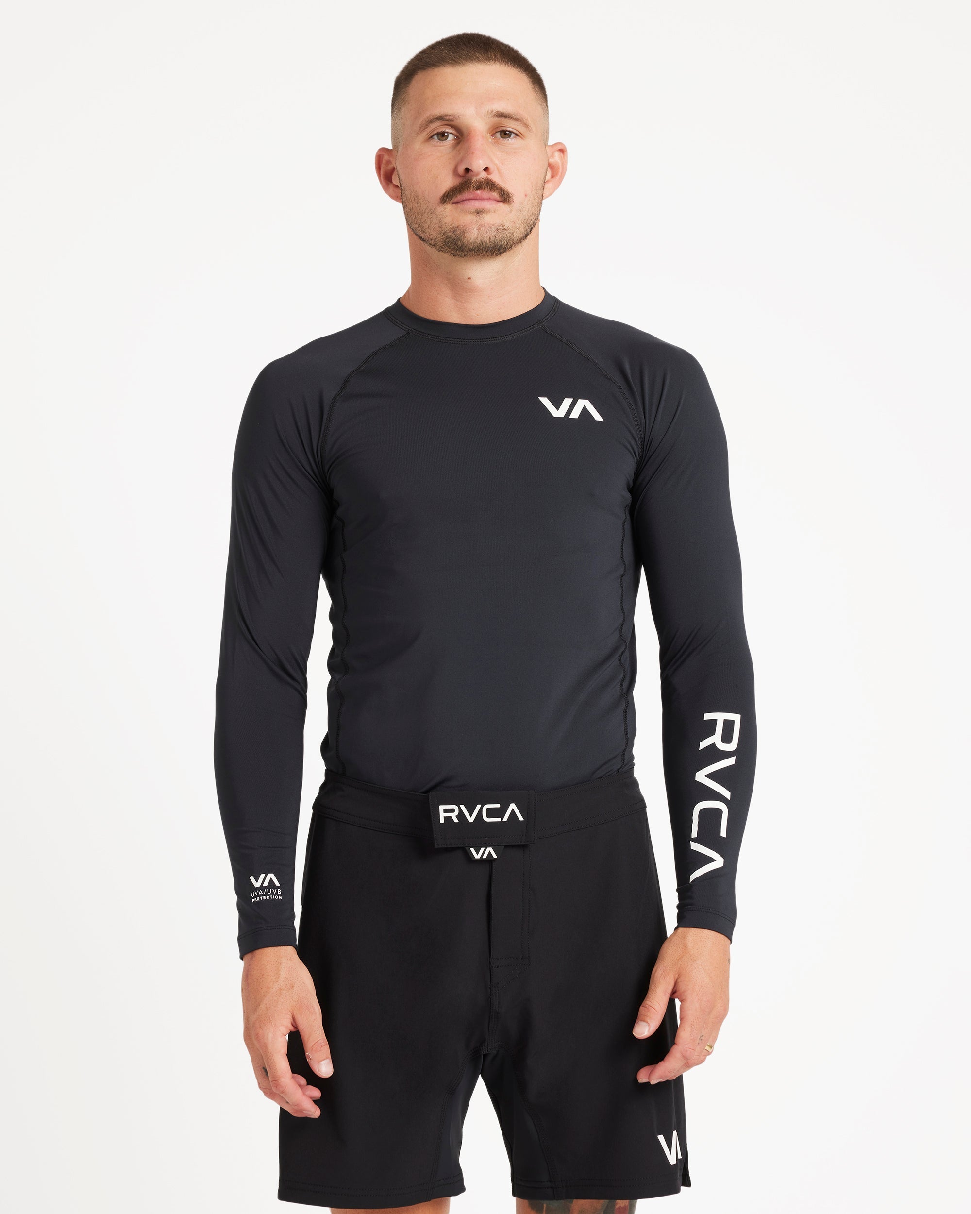 Mens RVCA Long Sleeve Rash Vest