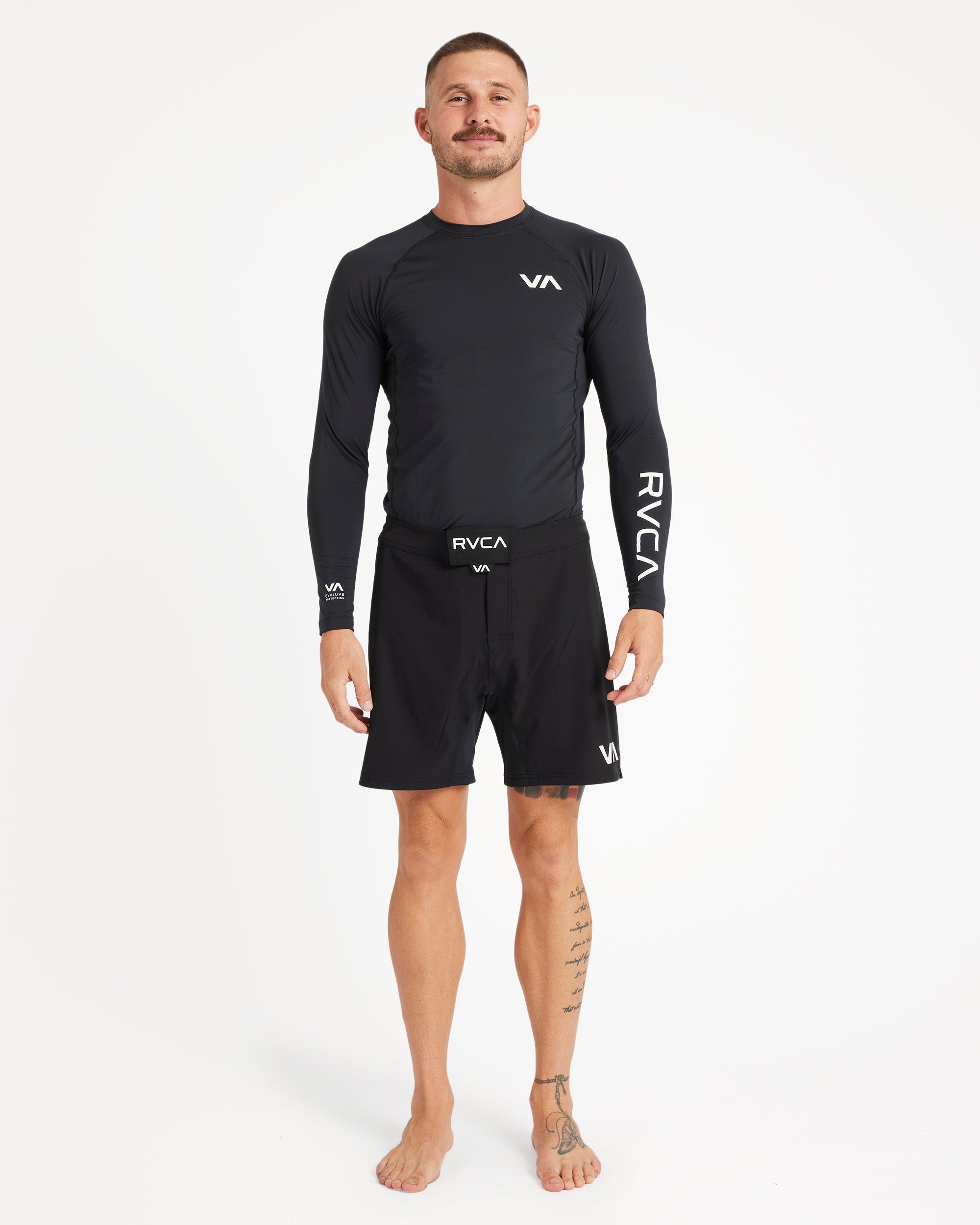 Mens RVCA Long Sleeve Rash Vest