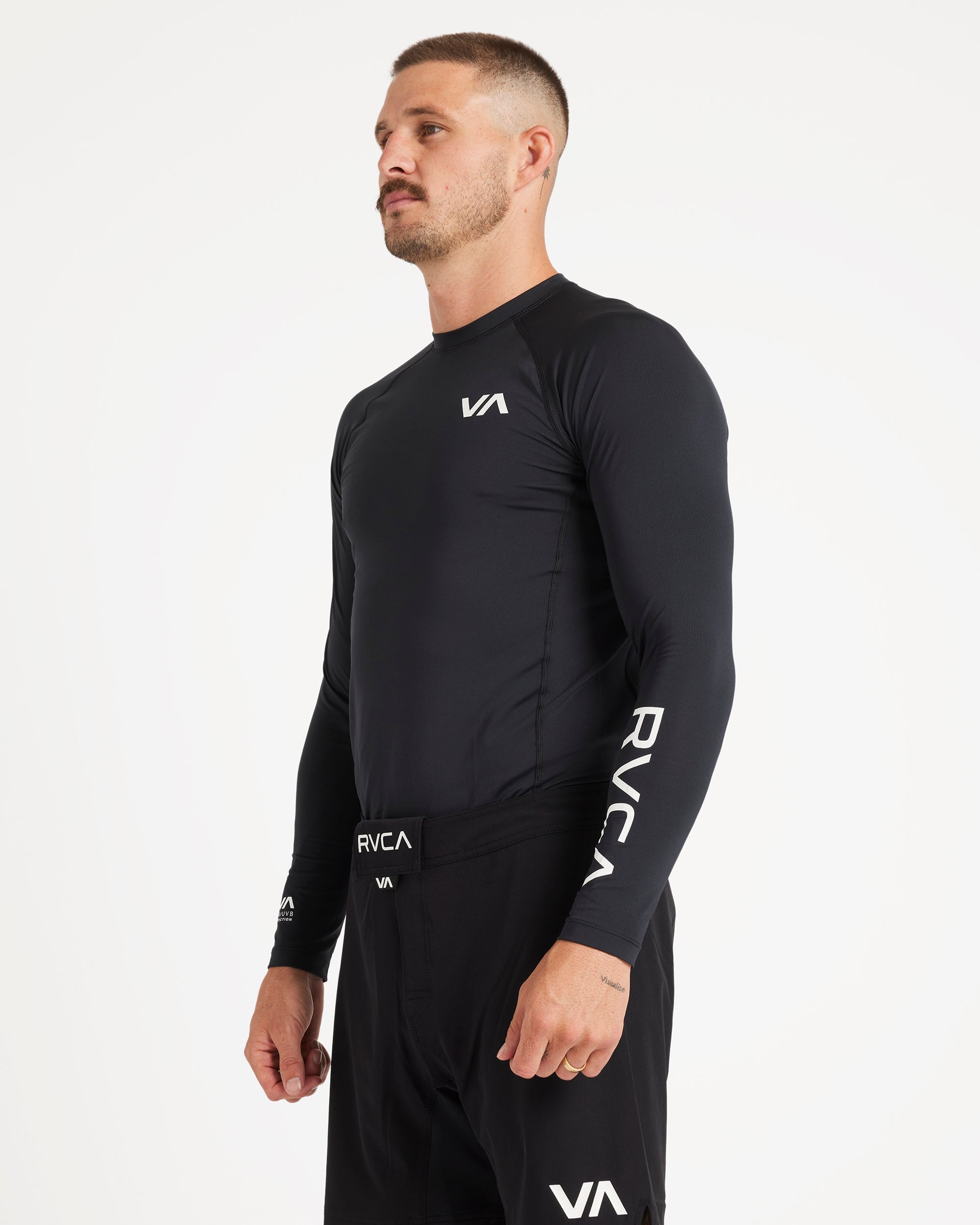 Mens RVCA Long Sleeve Rash Vest