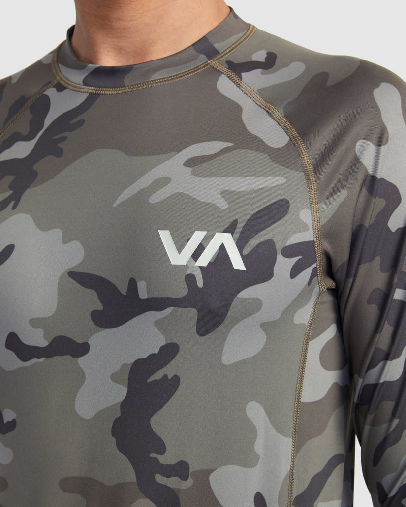 Mens RVCA Long Sleeve Rash Vest
