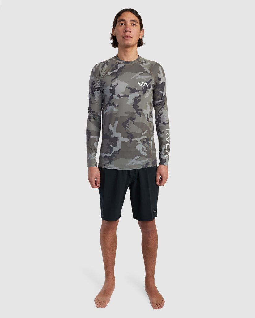 Mens RVCA Long Sleeve Rash Vest