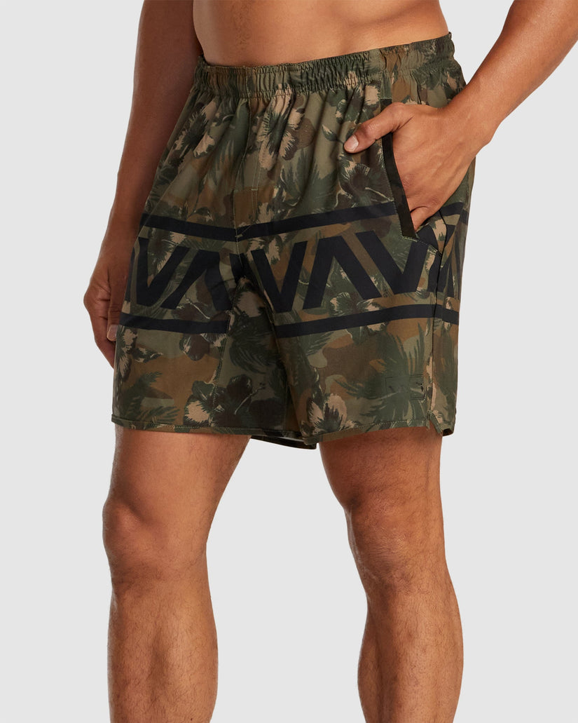 Mens Hawaii Yogger Stretch 17" Walk Shorts
