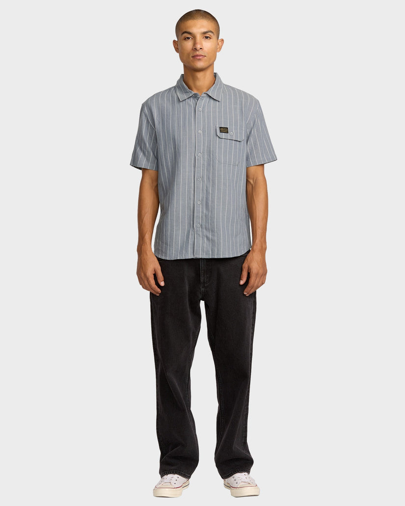 Mens Dayshift Stripe Short Sleeve Shirt