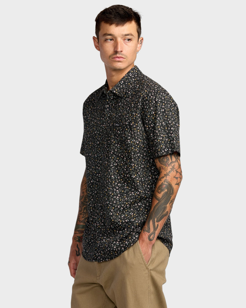 Mens Botanical Short Sleeve Shirt