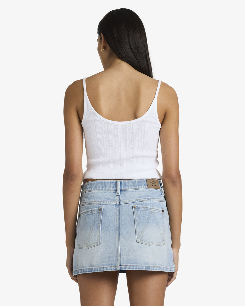 Womens Mini Denim Skirt