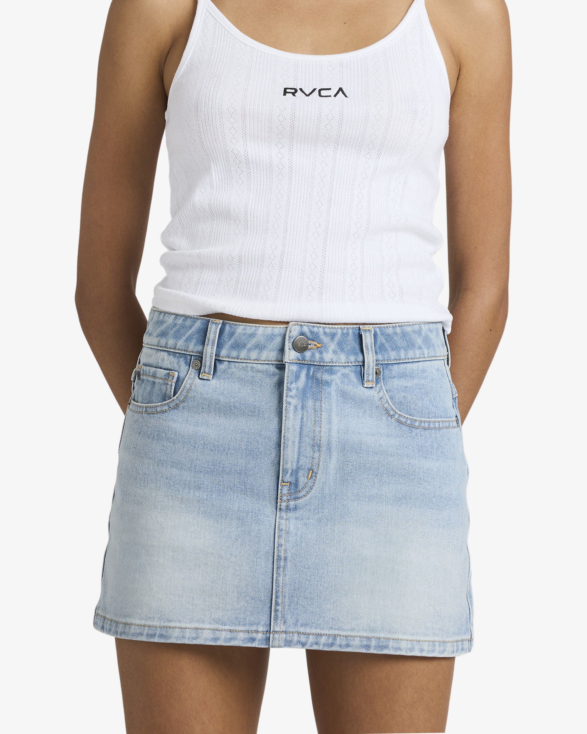 Womens Mini Denim Skirt