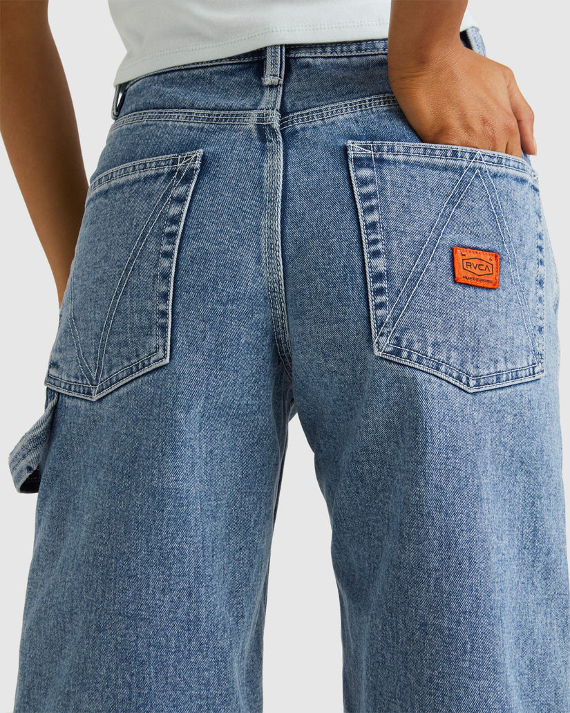 Womens Chainmail Denim Shorts