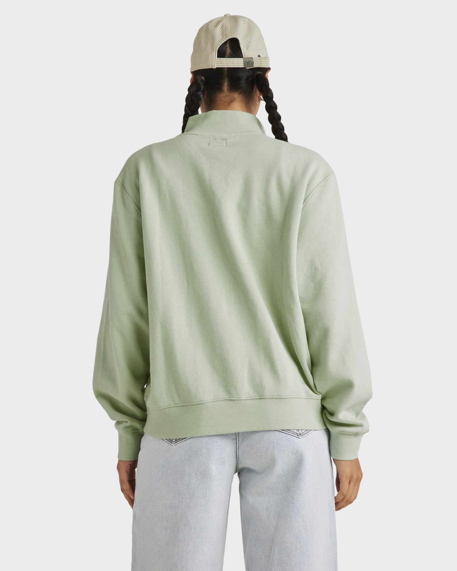 Womens Matcha Zip Thru Fleece Jacket