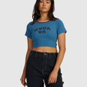 Womens Strange Times Half Baby T-Shirt