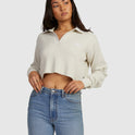 Womens Waffle Vintage Long Sleeve