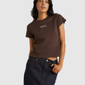 Womens Rvca County Shrunken T-Shirt