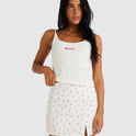 Womens Rose Bud Pointelle Tank Top