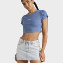 Womens Buzzed Half Baby T-Shirt