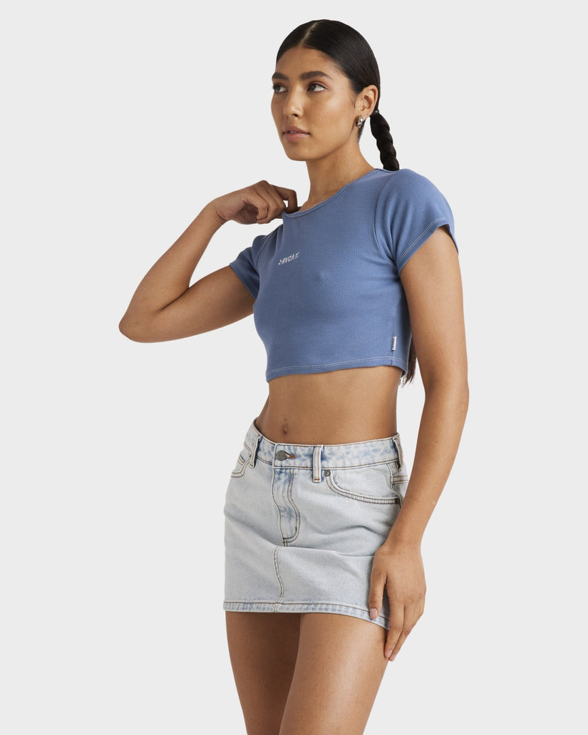 Womens Buzzed Half Baby T-Shirt