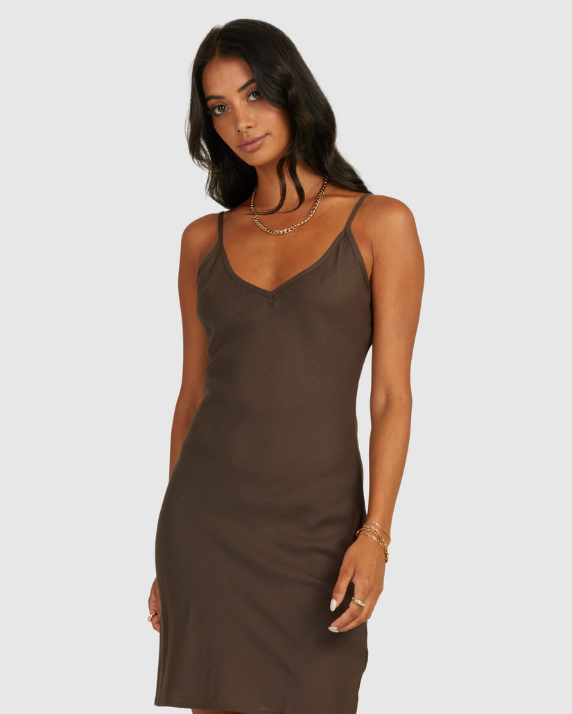 Off Duty Bias Mini Dress