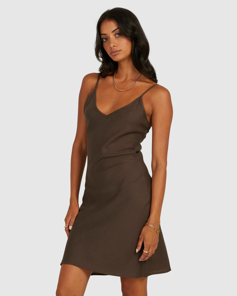 Off Duty Bias Mini Dress