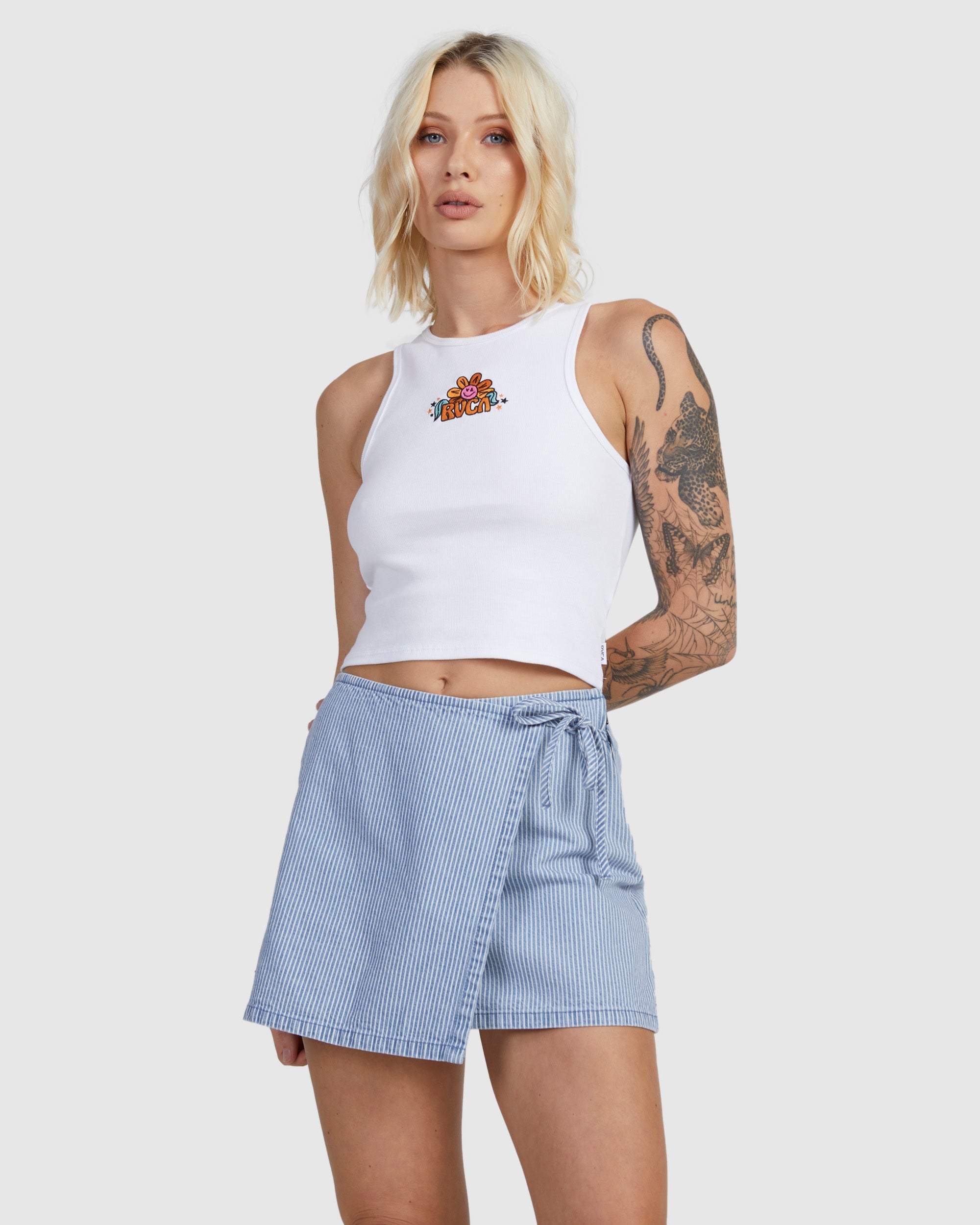 Wrapped Mini Skirt