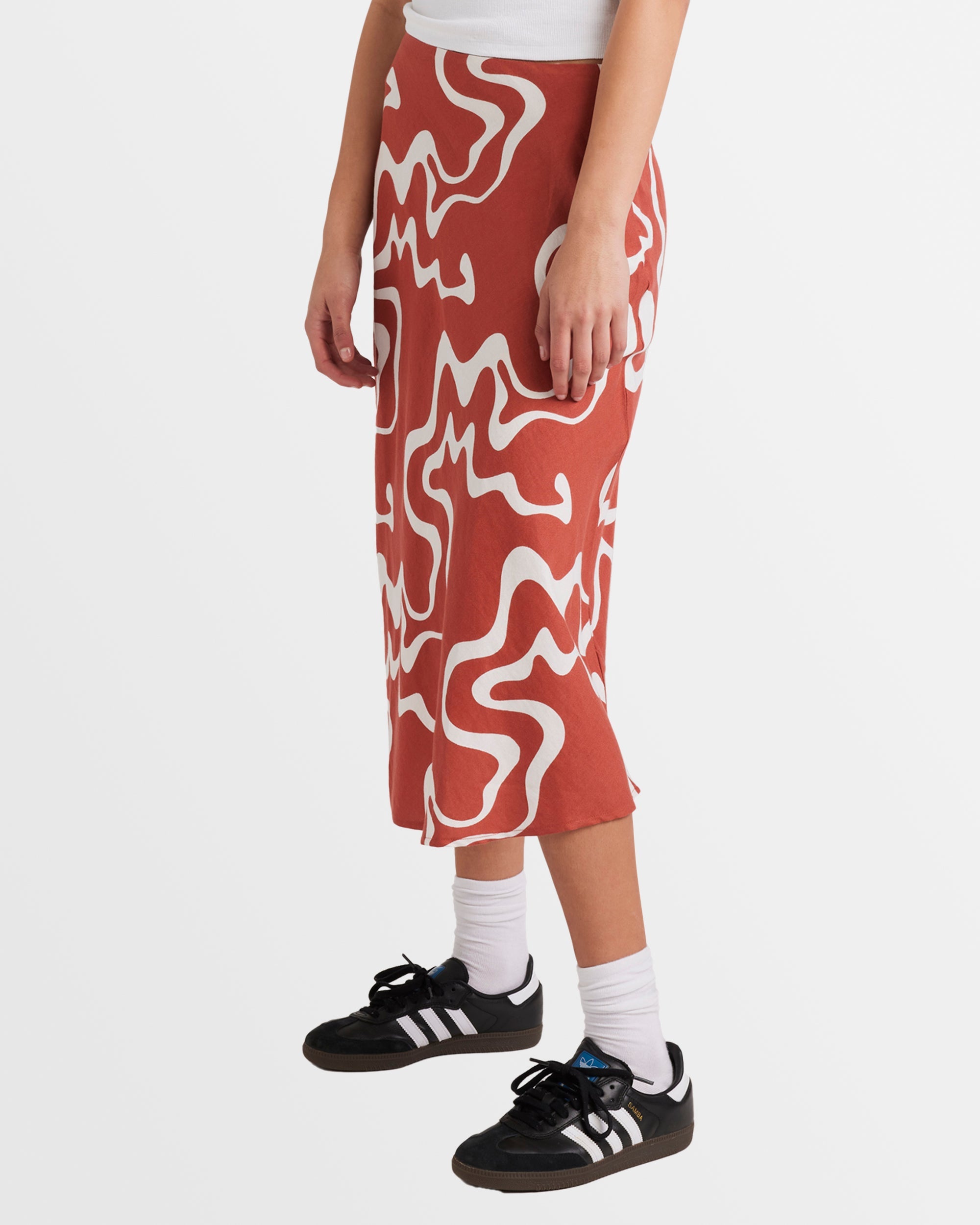 Spilt Annika Midi Skirt