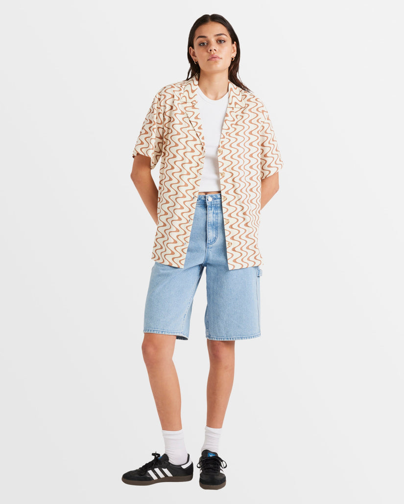 Womens Mod Waves Overshirt