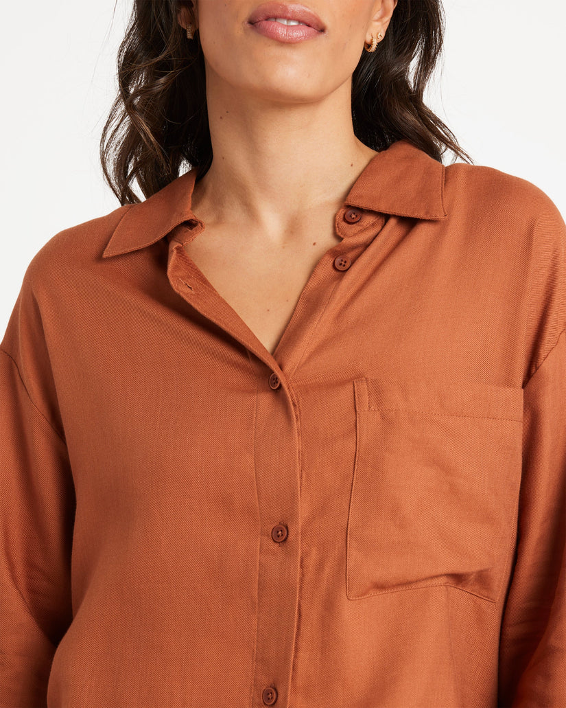Womens Rvca Oversized Shirt