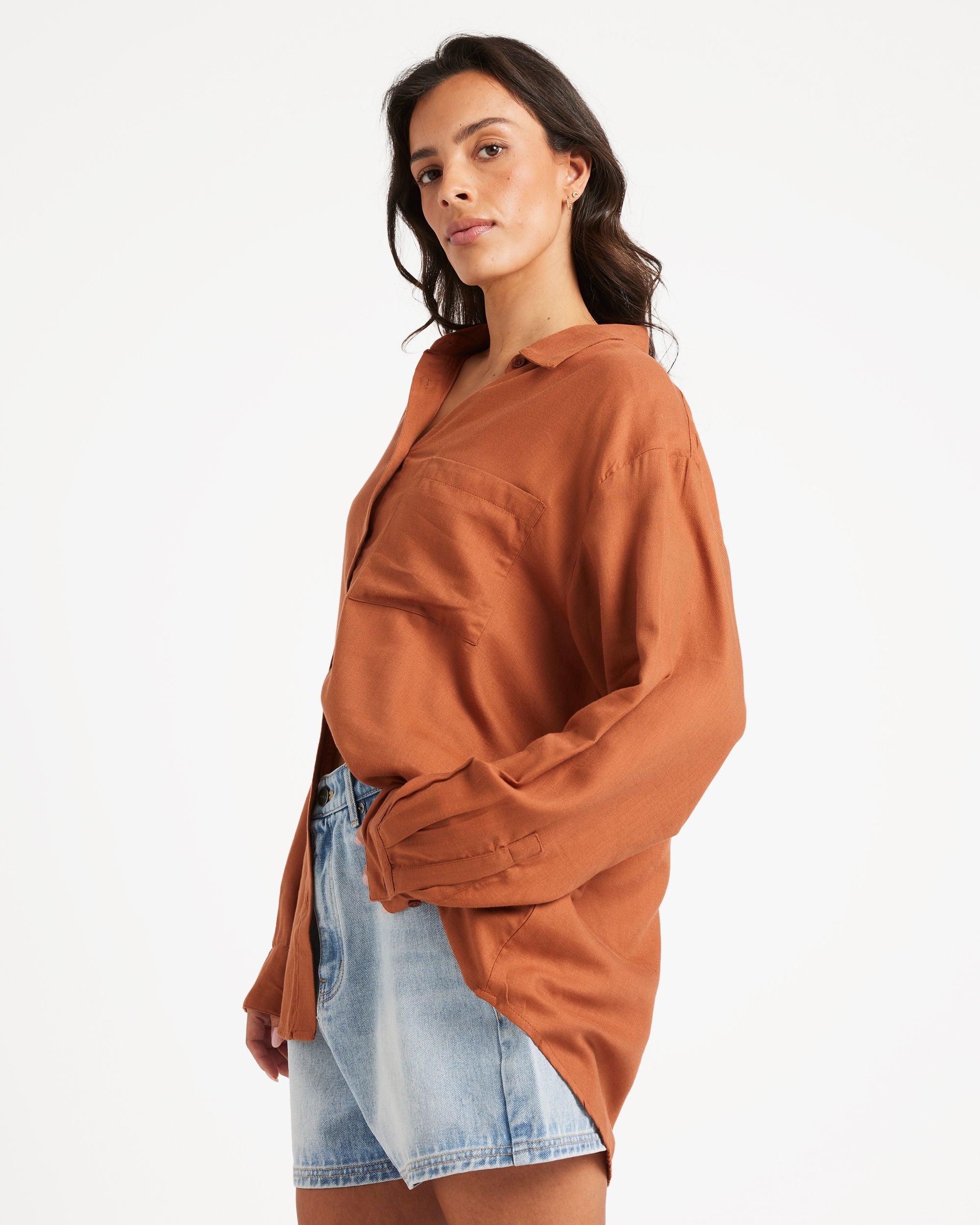 Womens Rvca Oversized Shirt