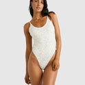 Womens Ditsy Rib One Piece