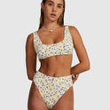 Womens Ground Cover Scooped Bralette Bikini Top