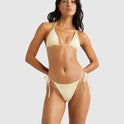 Womens Floral Collage Slide Tri Bikini Top