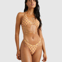 Womens Deco Wrap Slide Tri Bikini Top