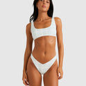 Womens Summer Plaid V Medium French Bikini Bottom