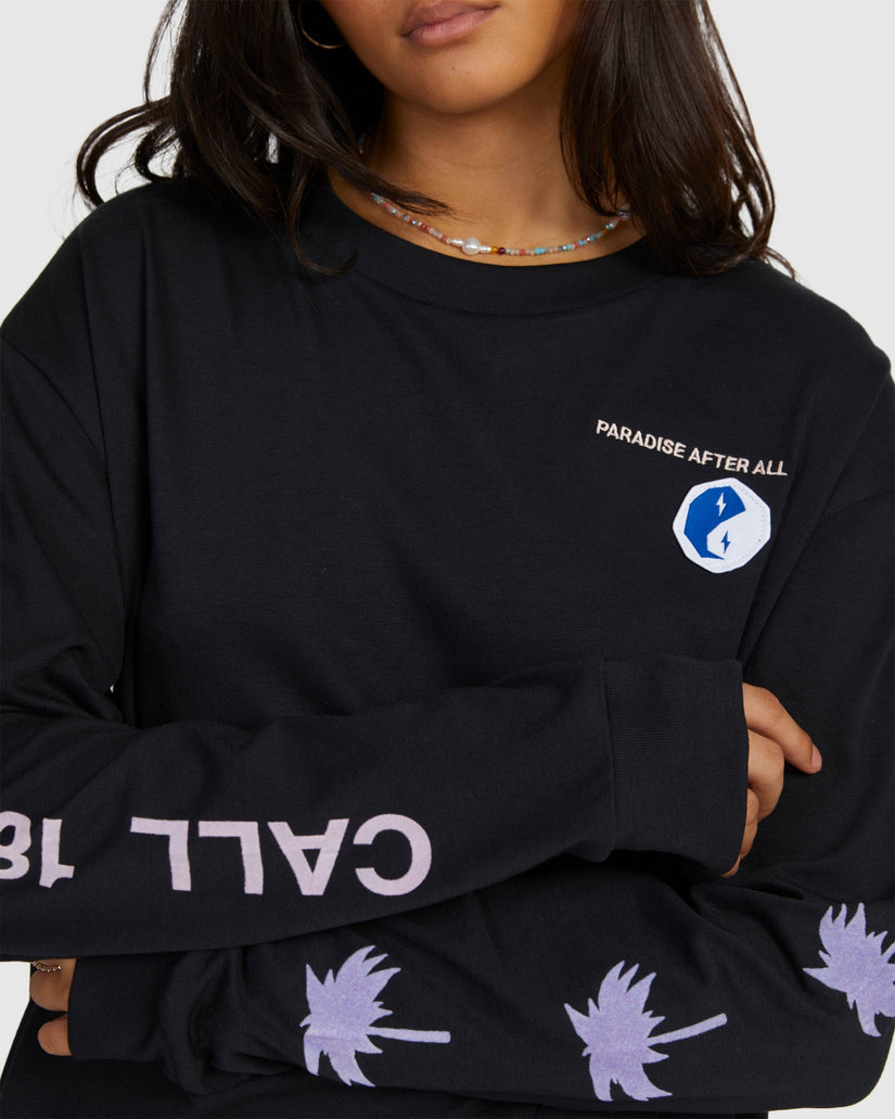 Womens Paradise Relaxed Long Sleeve T-Shirt