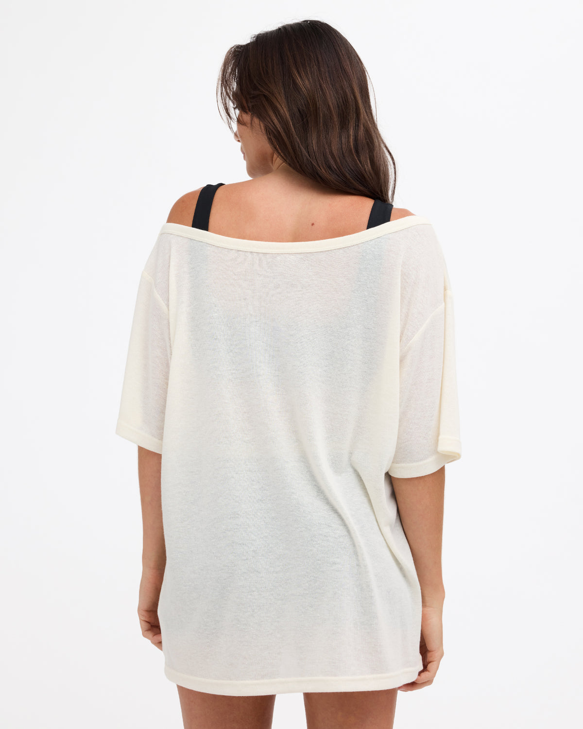 Womens Leisure Club Off The Shoulder T-Shirt