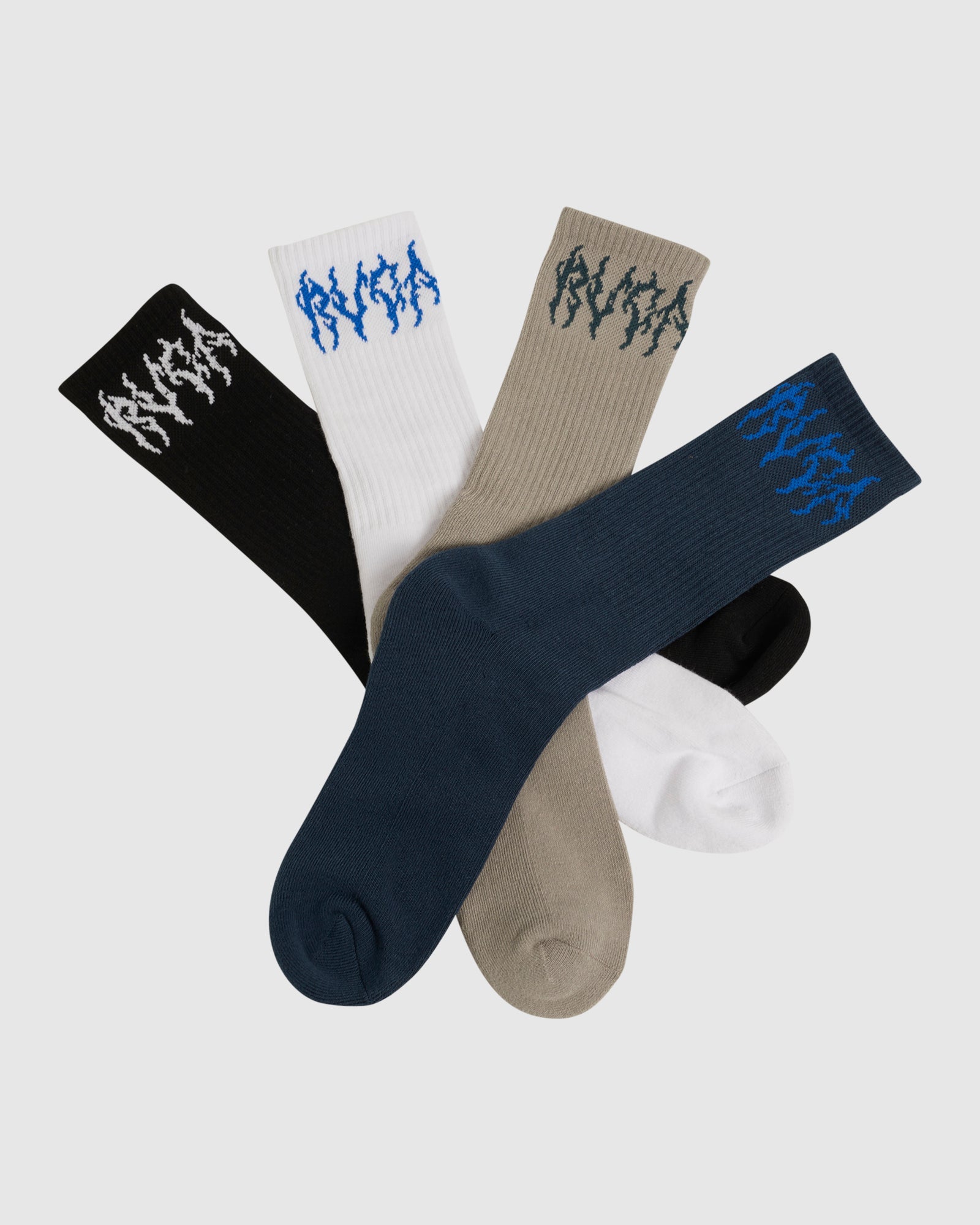 Mens RVCA Seasonal 4 Pack Socks