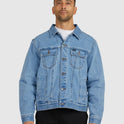 Mens RVCA Vintage Lined Denim Jacket