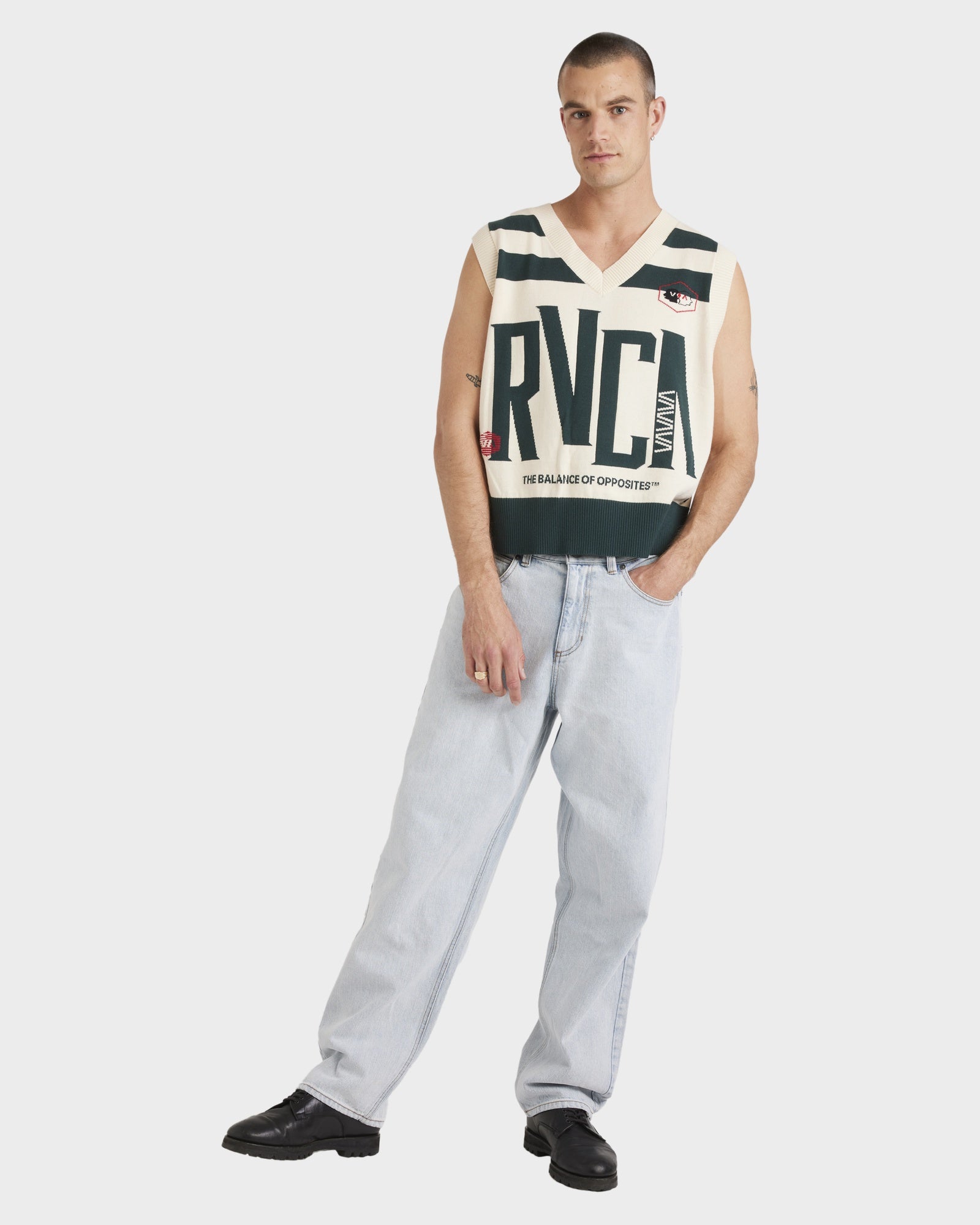 Mens All Brand Knitted Vest