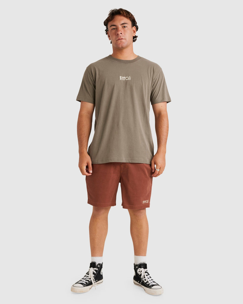 Mens Escape Elastic Exotica Walk Shorts