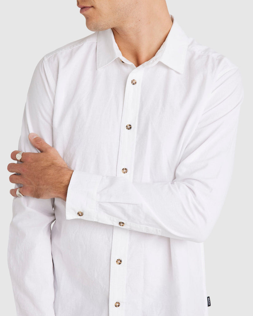 Mens Base Linen Long Sleeve Shirt