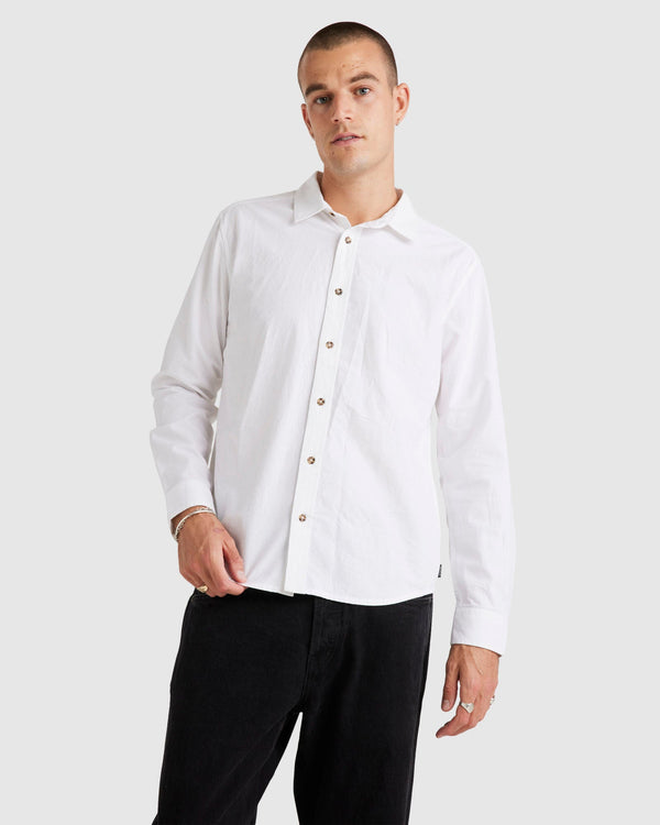 Mens Base Linen Long Sleeve Shirt