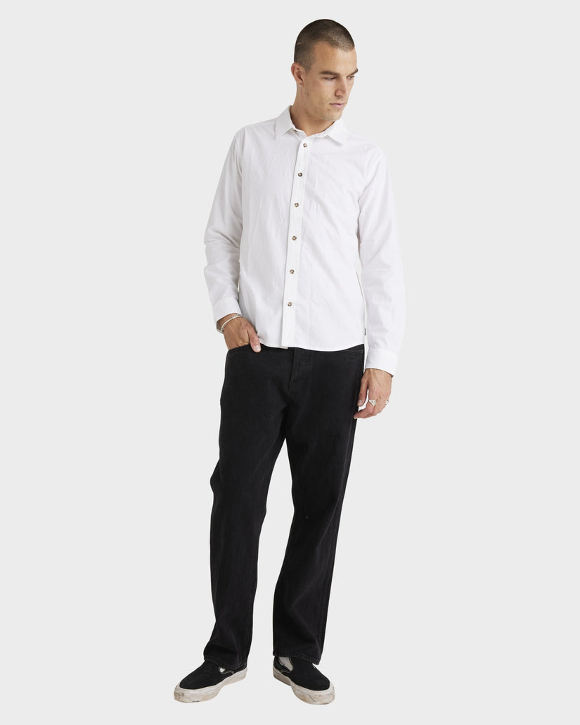 Mens Base Linen Long Sleeve Shirt