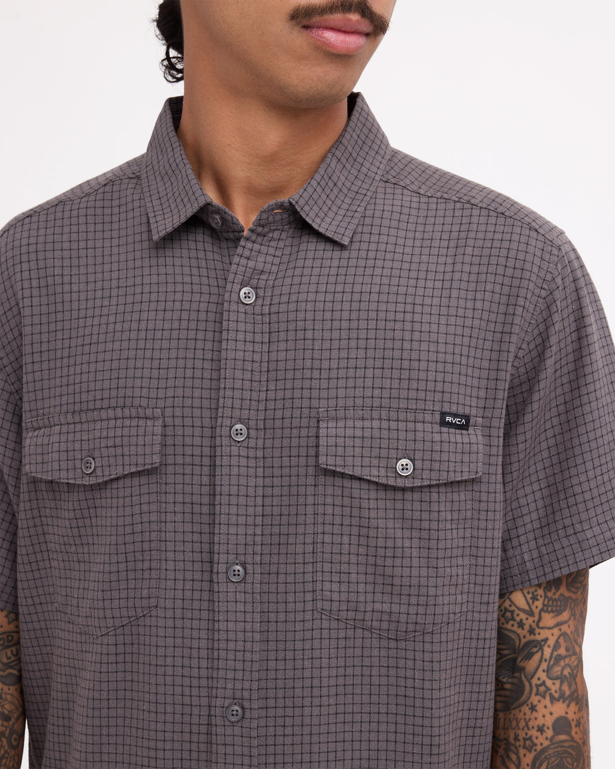 Mens Costa Plaid Short Sleeve Shirt