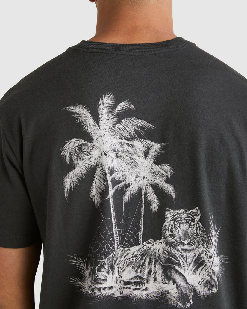 Mens Benj Beach Tiger T-shirt