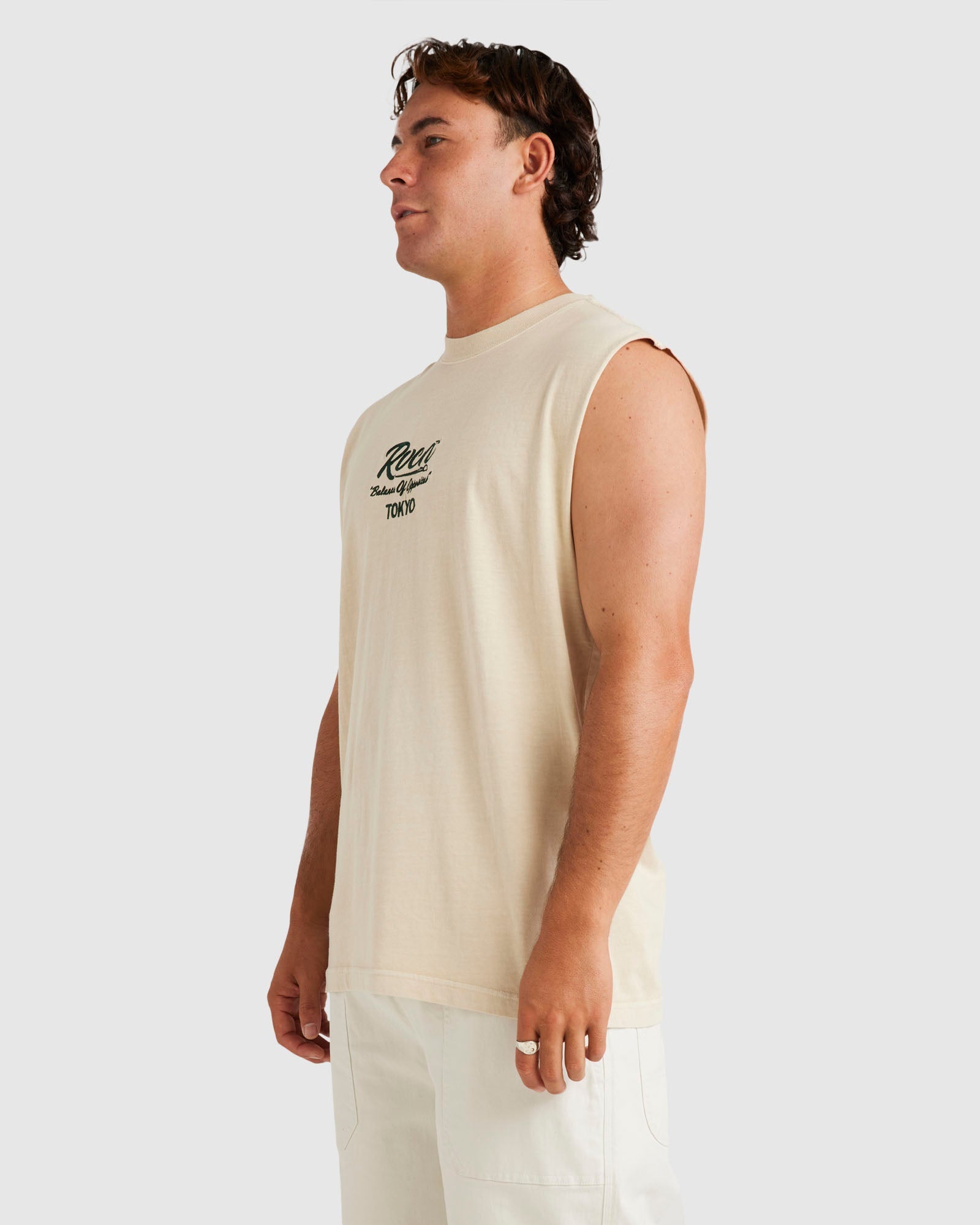 Mens RVCA Kanji Muscle Tank